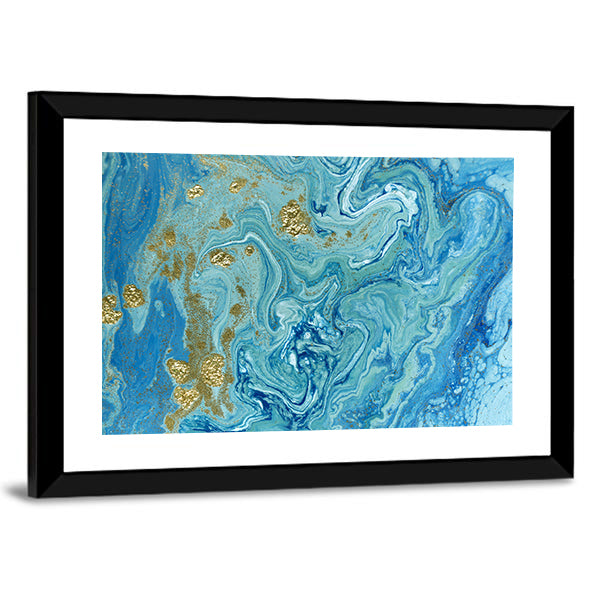Liquid Marble Pattern Canvas Wall Art