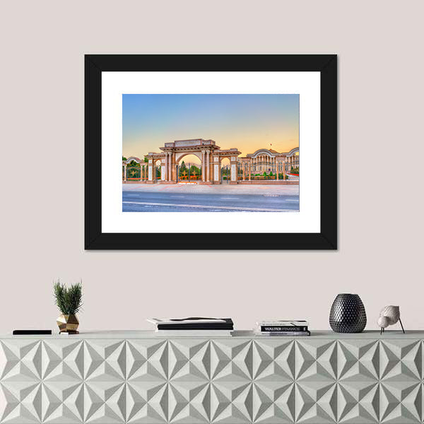 President Palace Of Nation Tajikistan Canvas Wall Art