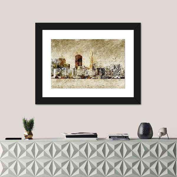 Skyline Of San Francisco Canvas Wall Art