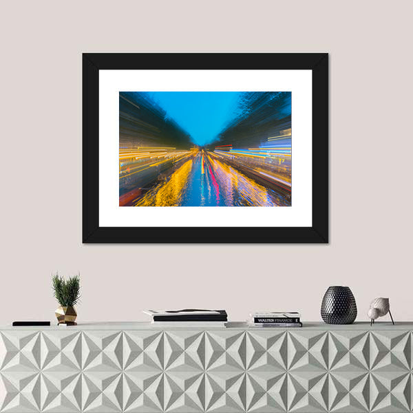 Urban Night Travels Canvas Wall Art