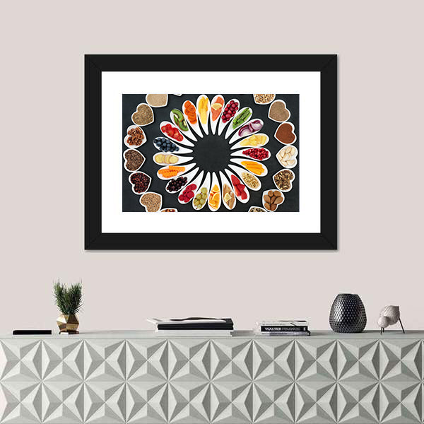 Food For A Healthy Heart Canvas Wall Art