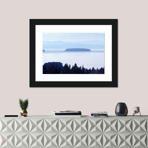 Early Morning Lake In Sweden Canvas Wall Art