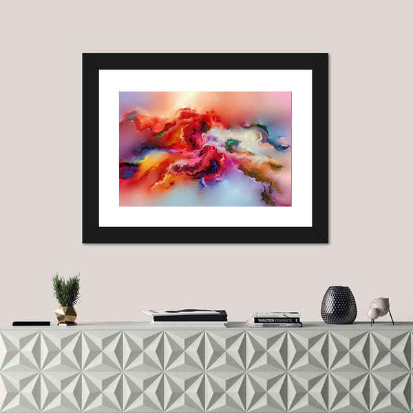 Colorful Brush Stroke Texture Canvas Wall Art