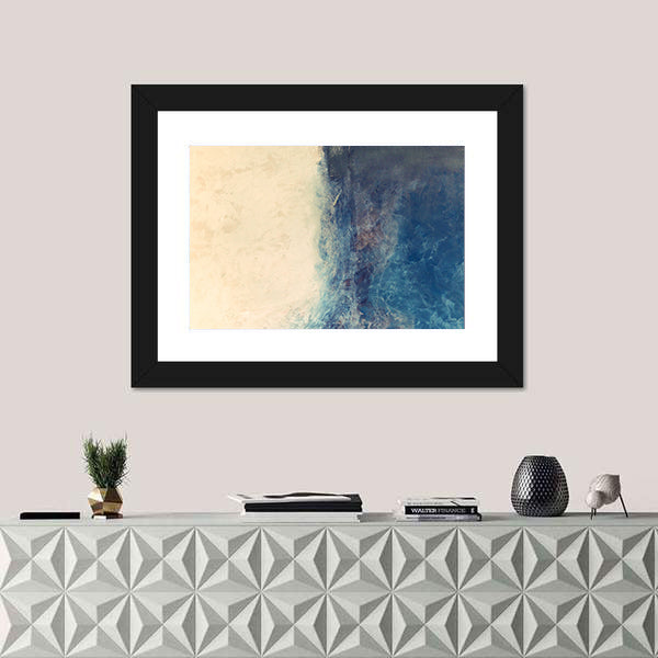 Sea And Beach Abstract Canvas Wall Art