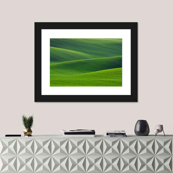 Rolling Green Hills in South Moravia Canvas Wall Art