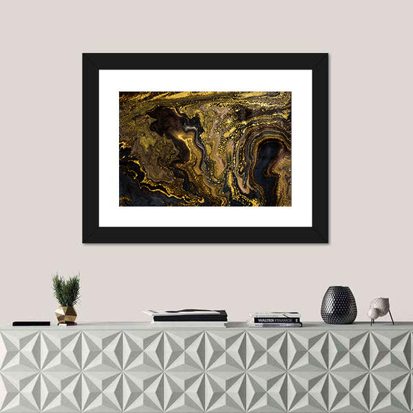 Marble Ripple Pattern Canvas Wall Art