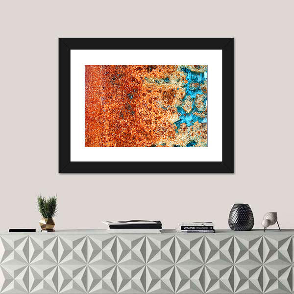 Rust Patterns In Steel Canvas Wall Art