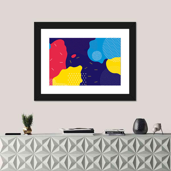 Pop Art Liquid Color Pattern Canvas Wall Art