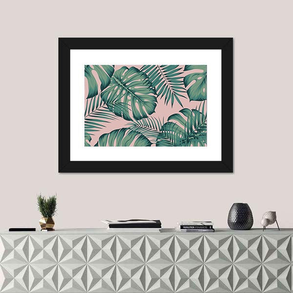 Areca Palm Leaf Design Canvas Wall Art