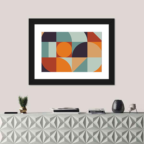 Scandinavian Geometric Abstract Canvas Wall Art