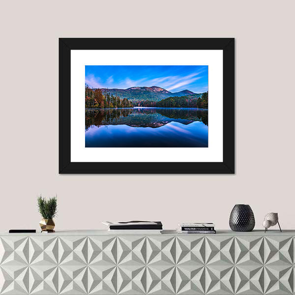 Pinnacle Lake At Sunrise In South Carolina Canvas Wall Art