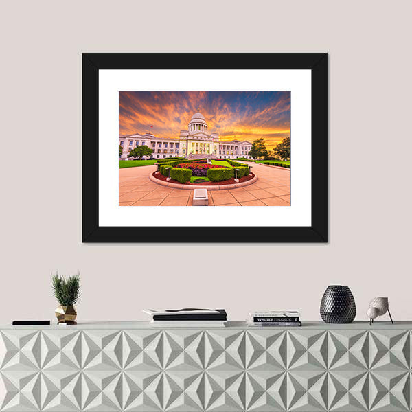 Arkansas State Capitol Building Canvas Wall Art