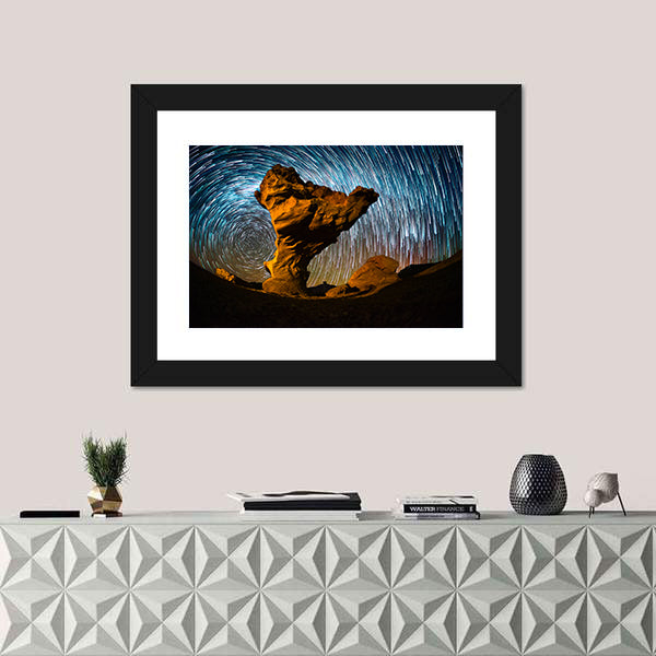 Arbol de Piedra Stone In Bolivia Canvas Wall Art