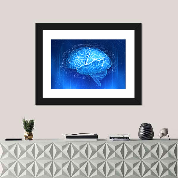 Human Brain Canvas Wall Art