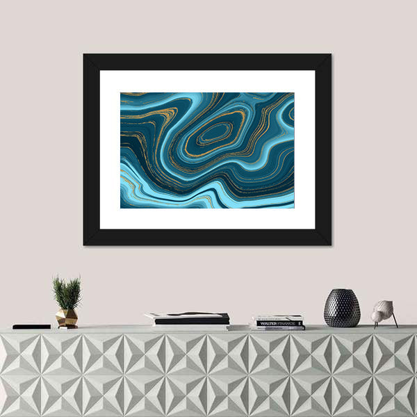 Liquid Marble Texture Canvas Wall Art