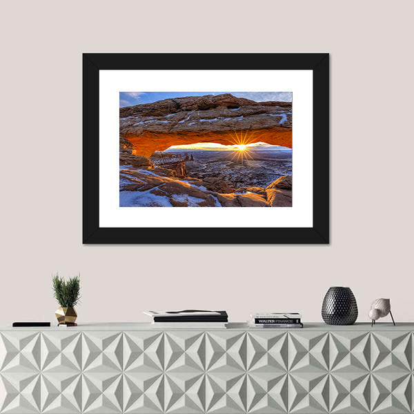 Mesa Arch In Canyonlands National Park Utah Canvas Wall Art