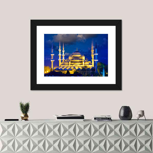 Blue Mosque In Istanbul Canvas Wall Art
