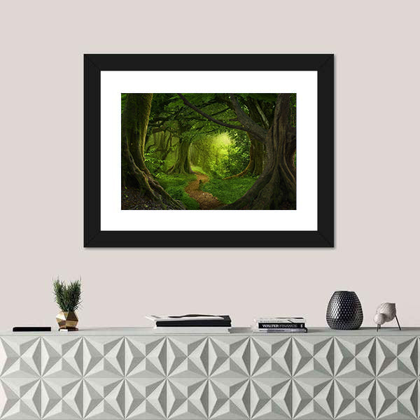 Deep Jungle Path in Southeast Asia Canvas Wall Art