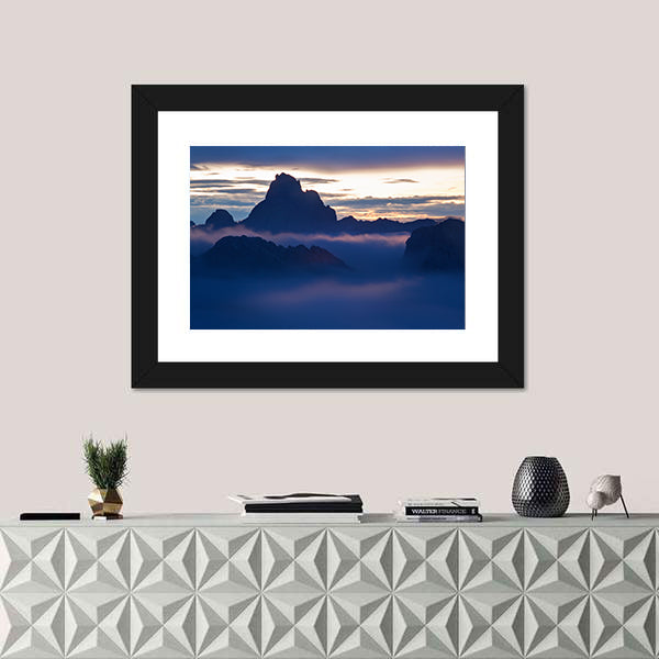 Dolomites Alps In Italy Canvas Wall Art