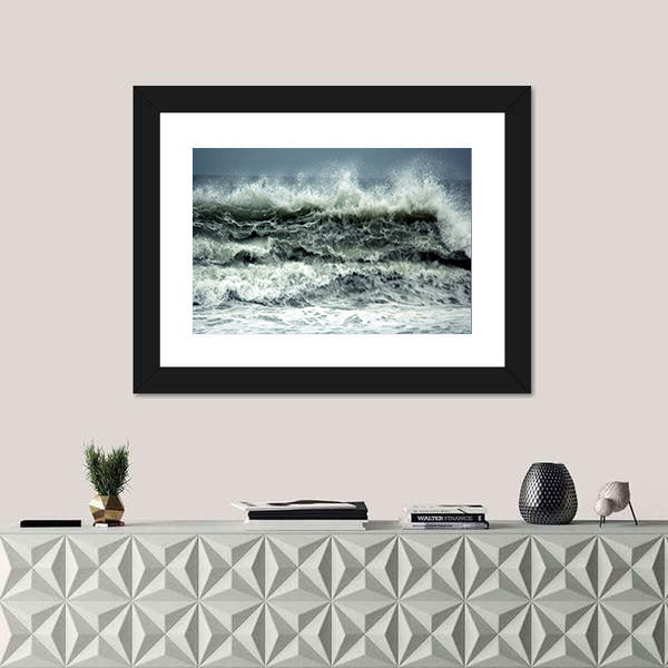 Turkey Coast In storm Canvas Wall Art