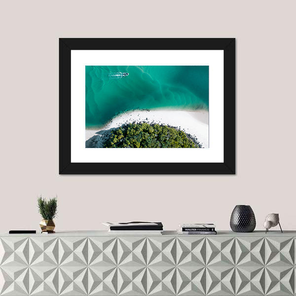 Drone Shot Of Gold Coast Canvas Wall Art
