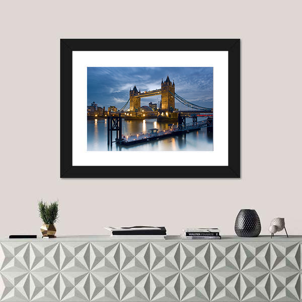 Tower Bridge on the River Thames Canvas Wall Art
