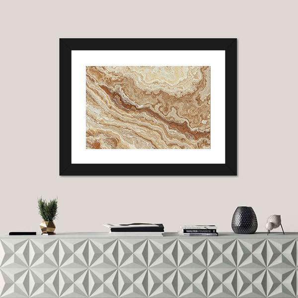 Honey Onyx Tile Pattern Canvas Wall Art