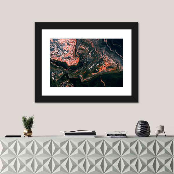 Dark Marble Texture Canvas Wall Art