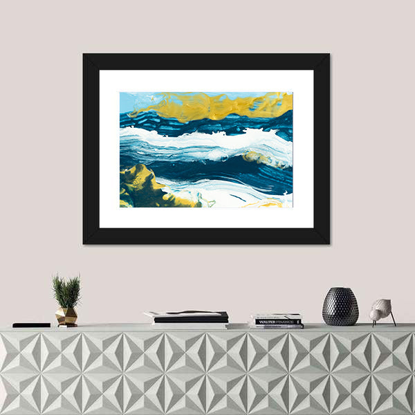 Acrylic Lake Texture Canvas Wall Art