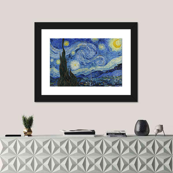 Vincent Van Gogh Starry Night 1889 Canvas Wall Art