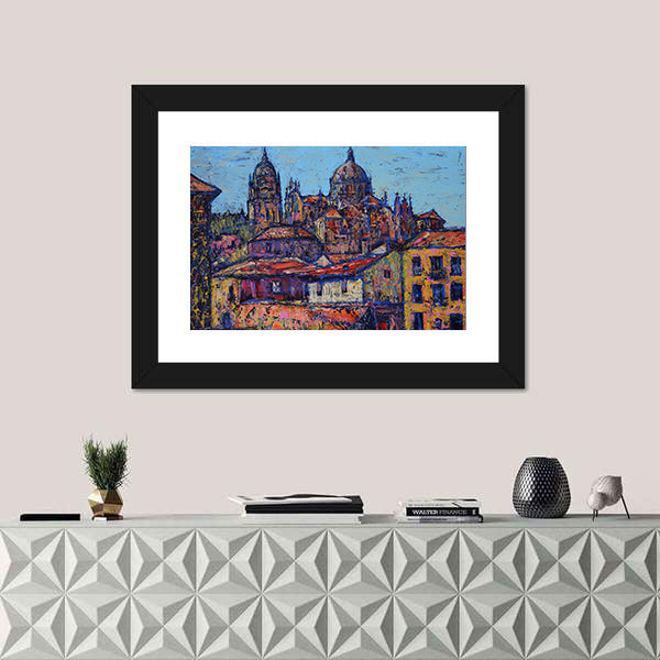 Salamanca Old City Street Canvas Wall Art