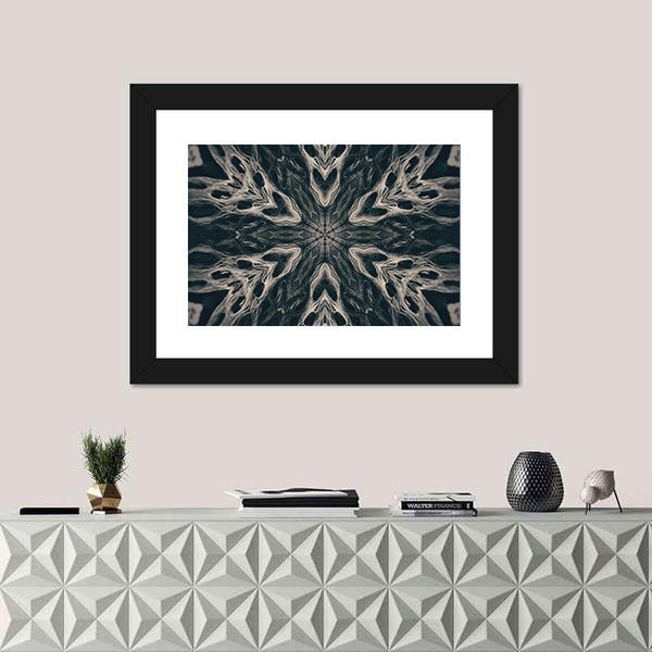 Gothic Demon Mandala Canvas Wall Art