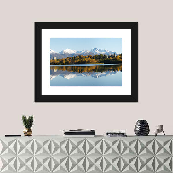 Anchorage Coastline in Alaska Canvas Wall Art