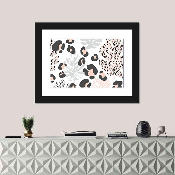 Grunge Doodles Minimal Canvas Wall Art