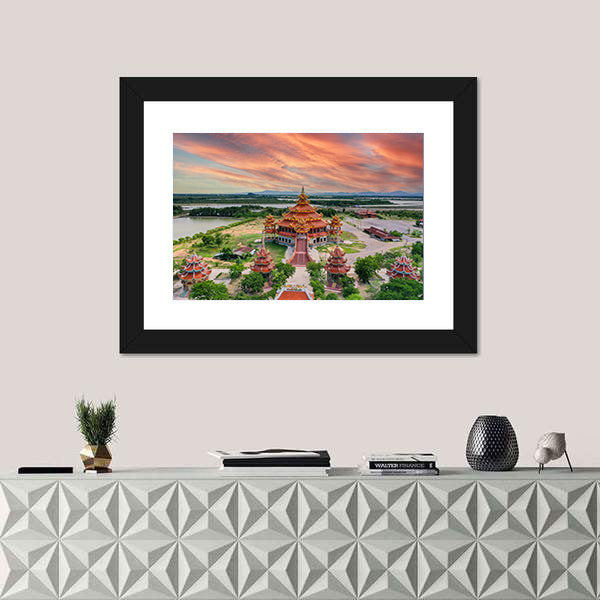 Wat Petch Suwan Chinese Temple In Thailand Canvas Wall Art