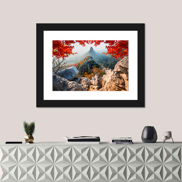 Scenic Khao No Nakhon Sawan Mountain In Thailand Canvas Wall Art