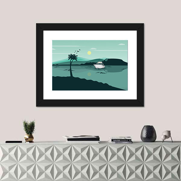 Lake Landscape Canvas Wall Art