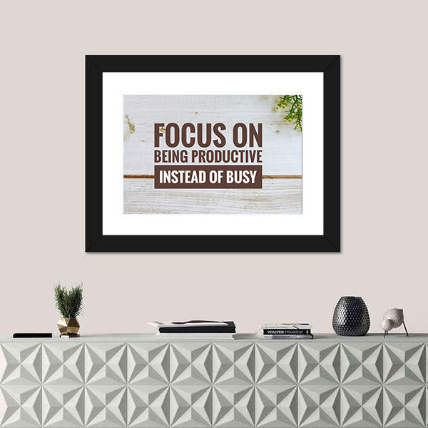 Quote For Creativity Canvas Wall Art