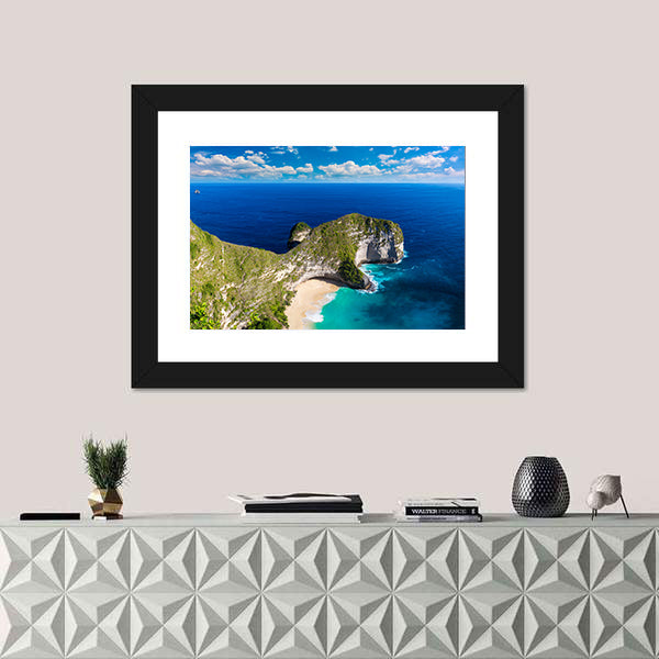 Kelingking Beach In Indonesia Canvas Wall Art