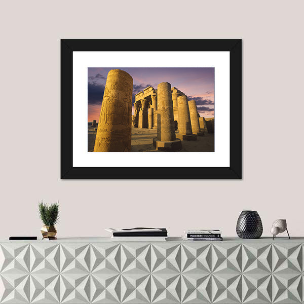 Kom Ombo Temple at Sunset Canvas Wall Art