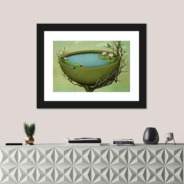 Greeting Card Illustration Canvas Wall Art