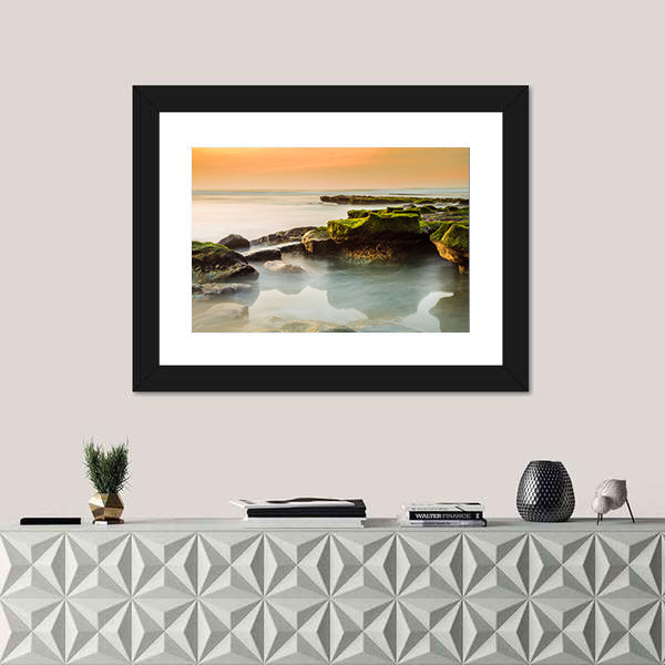 Rocky Del Mar Coastline Canvas Wall Art