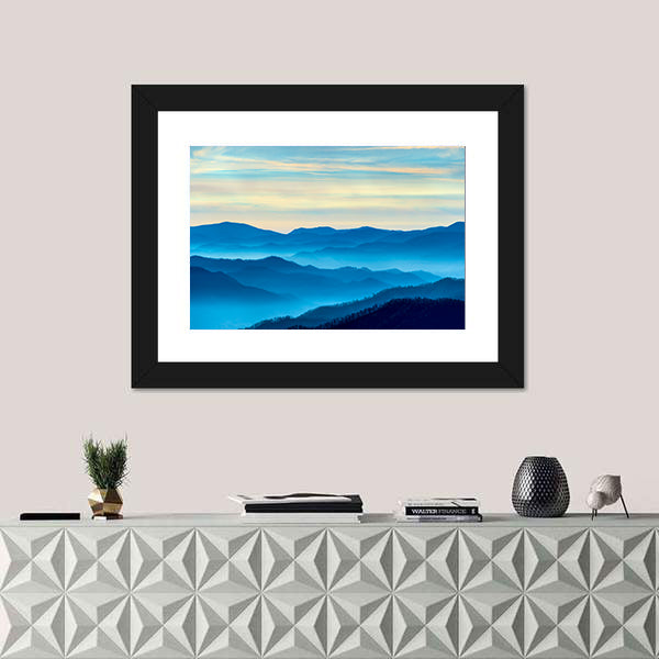 Smoky Mountains Morning Mist Canvas Wall Art