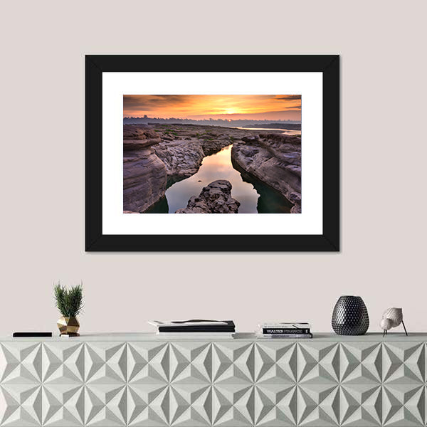 Sunrise At Thailand Grand Canyon Canvas Wall Art