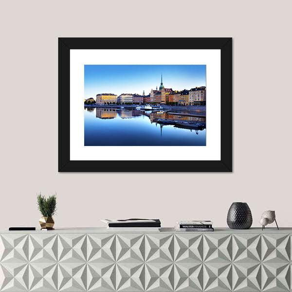 Old Town Of Stockholm In Sweden Canvas Wall Art