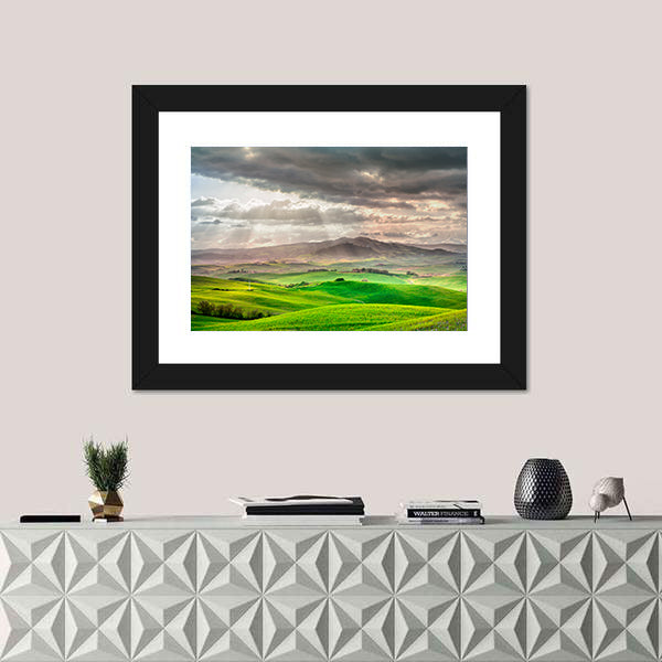 Tuscany Rolling Hills Farm Canvas Wall Art
