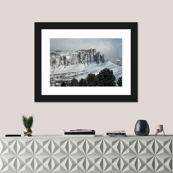 Gruppo Cella Mountains In Italy Canvas Wall Art