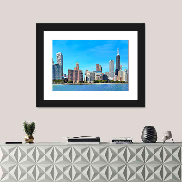 Chicago Lakeshore Skyline Canvas Wall Art