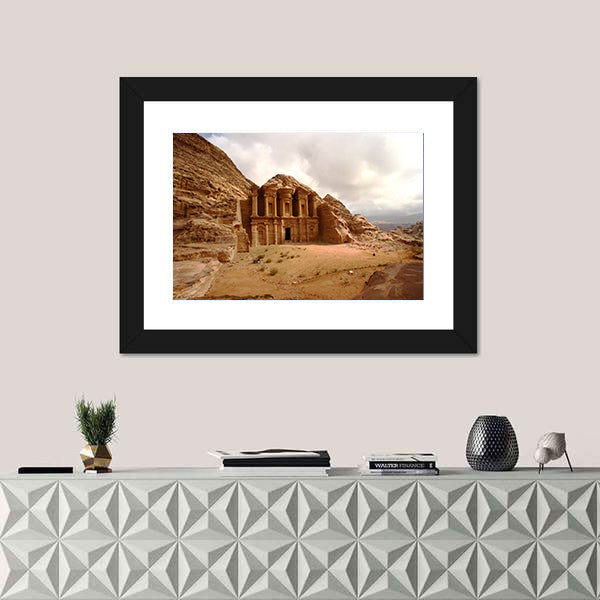 Monastery at Petra, Jordan Canvas Wall Art