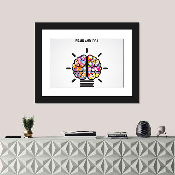 Creative Brain Concept Canvas Wall Art